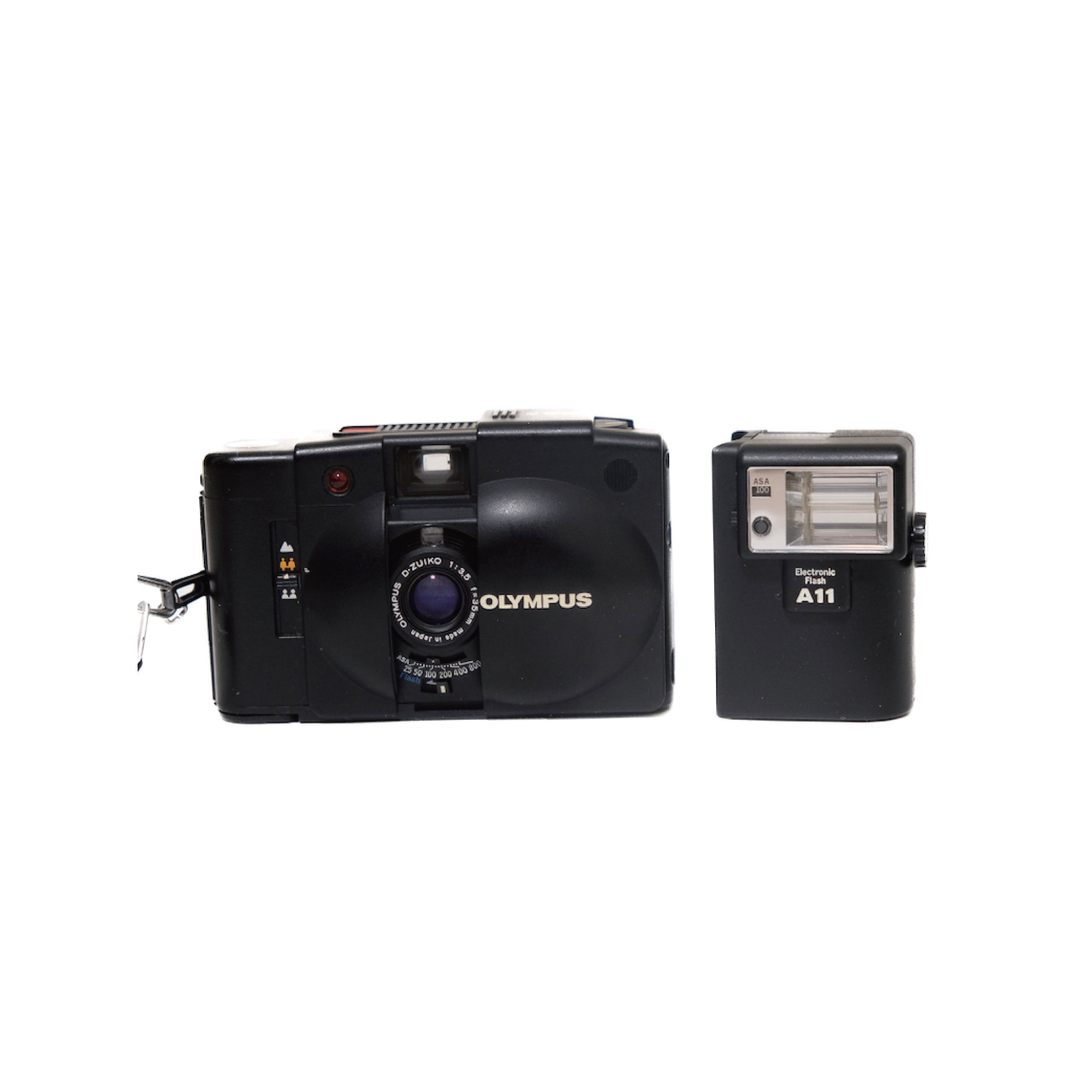 Olympus XA2 + A11 flash